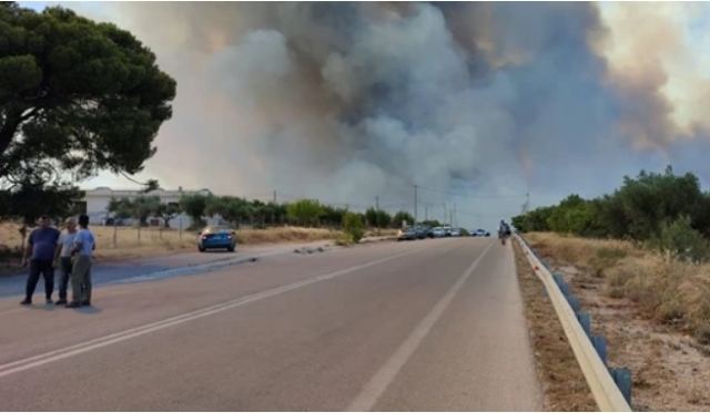 Mάχη με τις φλόγες στα Μέγαρα: Εκκενώνονται και τα Παπαγιαννέικα - Στις αυλές των σπιτιών οι φλόγες - Απειλείται το Αλεποχώρι