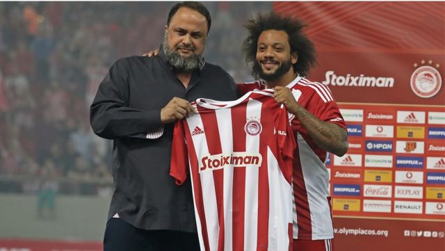 Βραζιλιάνικη φιέστα στο «Γ. Καραϊσκάκης» για την παρουσίαση του Μαρσέλο - Δείτε βίντεο