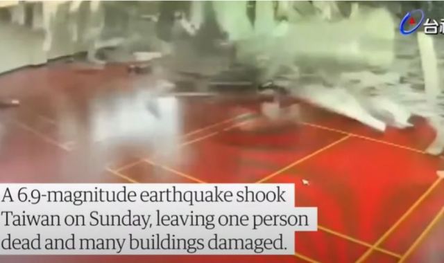 Νέος ισχυρός σεισμός ταρακούνησε την Ταϊβάν - Σοκάρουν οι εικόνες από τη στιγμή που χτυπούν τα 6,8 Ρίχτερ