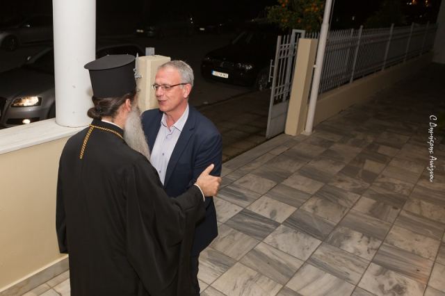 Επίσκεψη του πρώην Αναπληρωτή Εθνικής Άμυνας Πάνου Ρήγα στο Μητροπολίτη Φθιώτιδας