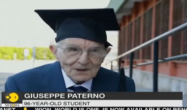 Ιταλία: Ο γηραιότερος Ιταλός πτυχιούχος πήρε μάστερ στα… 98 χρόνια του