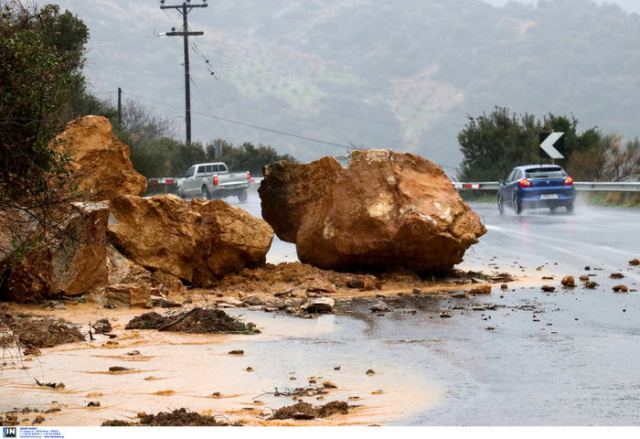 Διακοπή κυκλοφορίας στην επαρχιακή οδό Αναλήψεως - Κυριακίου