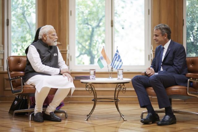 Μητσοτάκης σε Μόντι: Στόχος να διπλασιάσουμε το διμερές εμπόριο με την Ινδία -Αναβαθμίζουμε τη συνεργασία μας