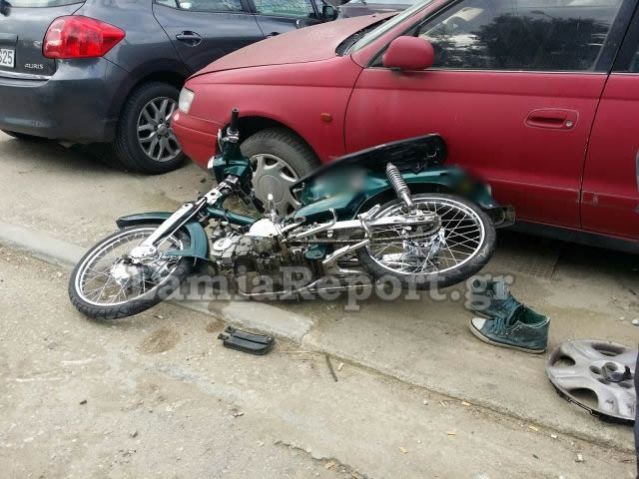 Τροχαίο με μηχανάκι - Τραυματίστηκε 19χρονος Λαμιώτης