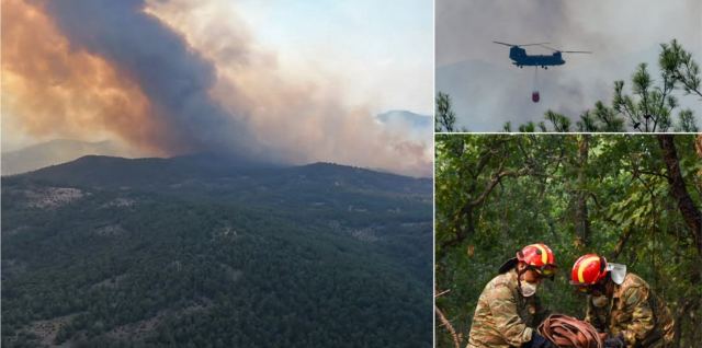Έβρος: Για τέταρτη ημέρα καίει η μεγάλη φωτιά στη Δαδιά -Κυβερνητικό κλιμάκιο σήμερα στην περιοχή