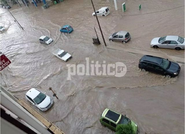 Θεσσαλονίκη: Σφοδρή καταιγίδα και χαλάζι – Οι δρόμοι μετατράπηκαν σε ποτάμια