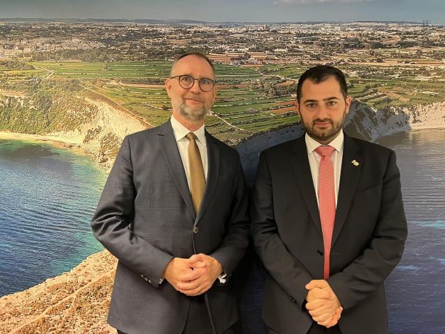 Συνάντηση εργασίας Φάνη Σπανού Carsten Rasmussen στις Βρυξέλλες