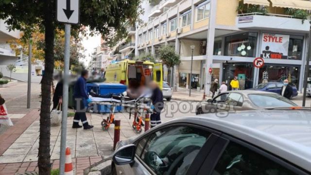 Λαμία: Κατέρρευσε στο πεζοδρόμιο την ώρα που περπατούσε - ΦΩΤΟ