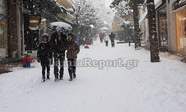 Χιονισμένη Λαμία - ΦΩΤΟΡΕΠΟΡΤΑΖ
