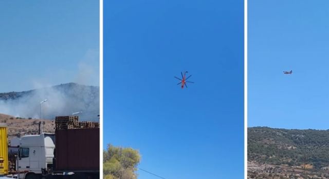 Υπό έλεγχο η φωτιά στην περιφερειακή οδό του Αιγάλεω, στα νεόκτιστα Ασπροπύργου