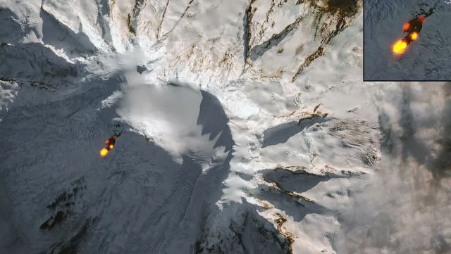 Αυστραλία: Έκρηξη σε ηφαίστειο - Ο δορυφόρος καταγράφει τη στιγμή που η λάβα χύνεται