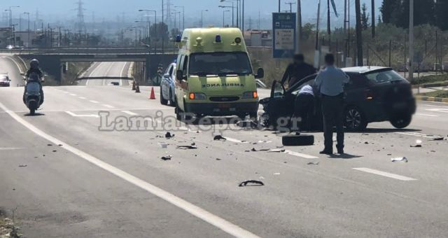 Λαμία: Τροχαίο στη Ξηριώτισσα - ΦΩΤΟ