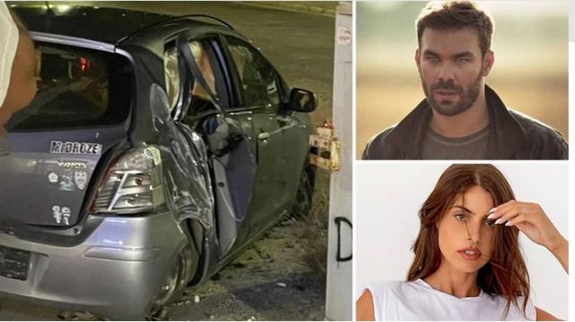 Γιώργος Σαμπάνης: Σοβαρό τροχαίο για τον τραγουδιστή και τη σύντροφό του Ιωάννα Σαρρή - Φωτογραφίες