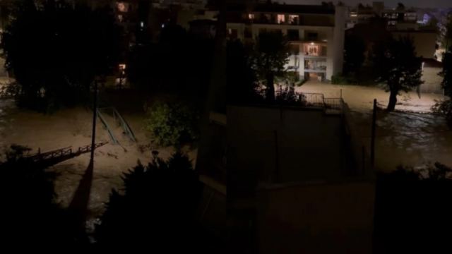 Στο έλεος της θεομηνίας ο Βόλος: Συγκλονιστικά βίντεο αποτυπώνουν την έκταση της καταστροφής