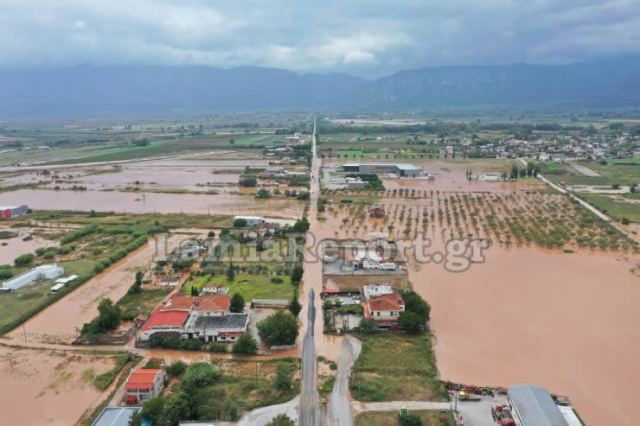 Λαμία: Άνοιξαν οι δρόμοι για τα χωριά του Σπερχειού - Κλειστός ο παράδρομος της εθνικής