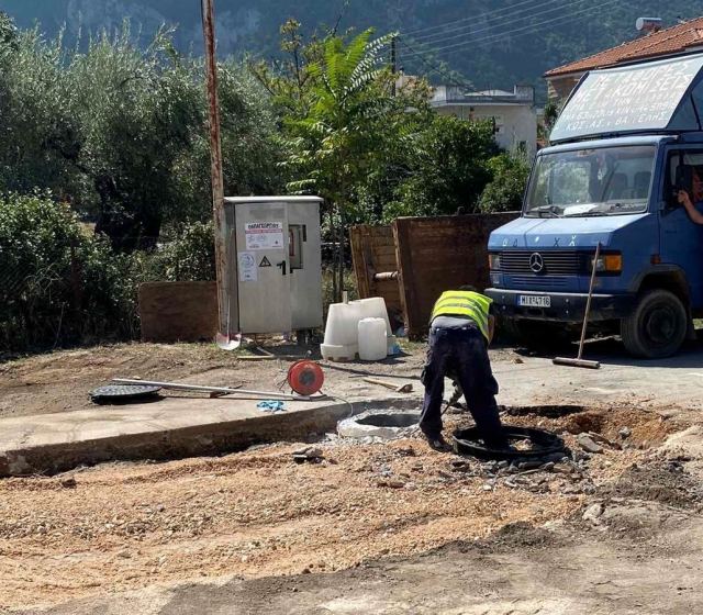 Καμένα Βούρλα: Οριστική λύση σε σύνθετο πρόβλημα του αποχετευτικού δικτύου