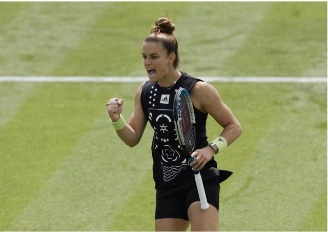 Μαρία Σάκκαρη – Ρεμπέκα Μαρίνο 2-1: Ανατροπή μετά τη βροχή και πρόκριση στους «8» του Νότιγχαμ