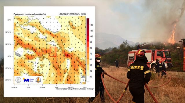 Φωτιά στην Αττική - Καιρός: Μετά τις 19.00 εξασθενούν οι άνεμοι, λέει ο Κολυδάς