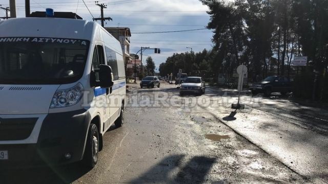 Λαμία: Τροχαίο με μηχανάκι - ΦΩΤΟ