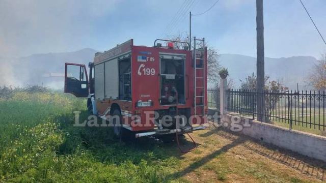Φθιώτιδα: Πυρκαγιά δίπλα στα σπίτια - Κινητοποίηση της Πυροσβεστικής (ΦΩΤΟ)