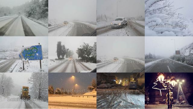 Μάχη για ανοιχτούς δρόμους - Στο ένα μέτρο το χιόνι στο Μοναστήρι της Δαμάστας