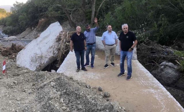 Ο Γιάννης Οικονόμου στις περιοχές της Φθιώτιδας που επλήγησαν από την κακοκαιρία