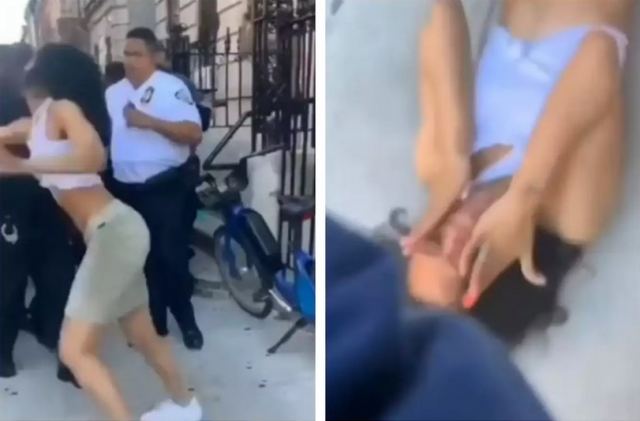 Εικόνες σοκ στη Νέα Υόρκη: Αστυνομικός γρονθοκοπεί 19χρονη και την σωριάζει στο πεζοδρόμιο