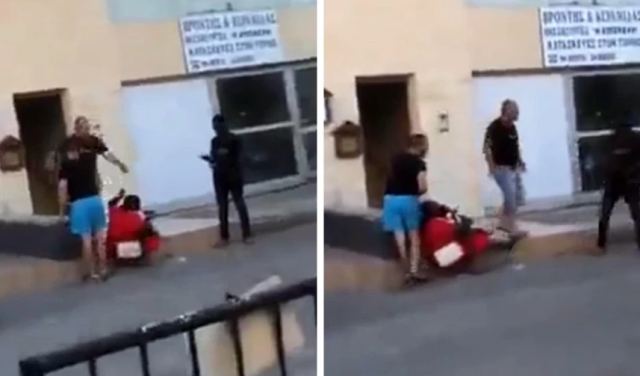 Εξοργιστικό βίντεο από την Κύπρο: Άντρας κλωτσάει γυναίκα με μωρό στην αγκαλιά της – Ήταν πεσμένη στο έδαφος