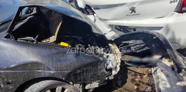Λαχτάρισαν στα Χανιά: Οδηγός έχασε τον έλεγχο και έπεσε πάνω σε σταθμευμένα οχήματα [εικόνες]