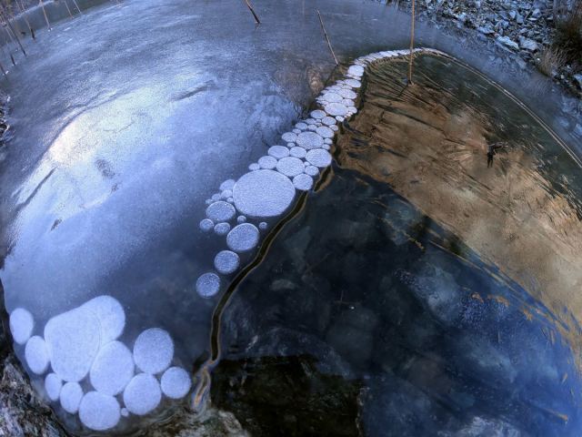 Η παγωμένη λίμνη της Λάρισας