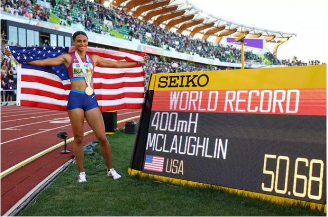 Παγκόσμιο πρωτάθλημα στίβου: Παγκόσμιο ρεκόρ από τη ΜακΛάφλιν στα 400μ με εμπόδια