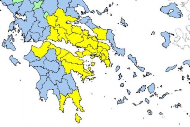 Στα «κίτρινα» Φθιώτιδα και Στερεά λόγω καύσωνα