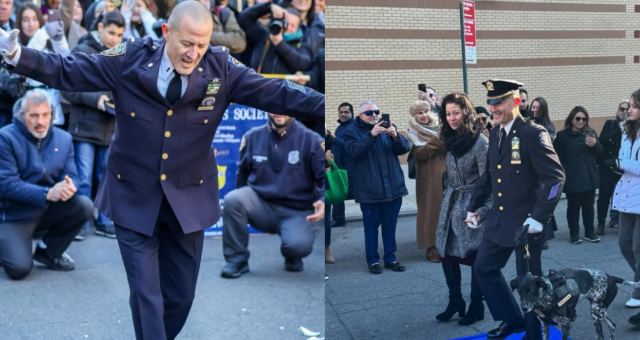 Έλληνας διοικητής της Αστυνομίας στη Νέα Υόρκη συνταξιοδοτήθηκε με... νησιώτικα και ζεϊμπέκικο