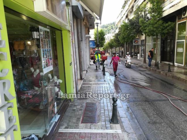 Λαμία: Διακοπή κυκλοφορίας στην οδό Διάκου