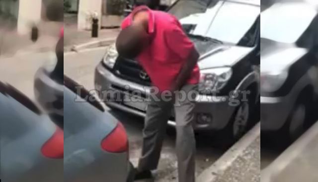 Δείτε τι έκανε μέρα μεσημέρι στο κέντρο της Λαμίας!