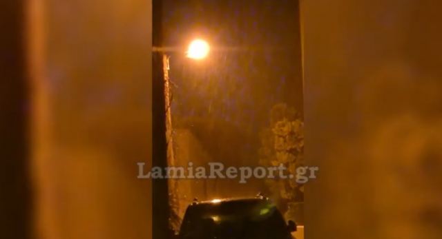 «Άνοιξαν οι ουρανοί» στη Λαμία