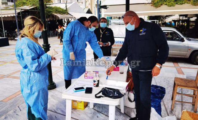 Λαμία: Ξανά διψήφιος αριθμός κρουσμάτων στα rapid tests