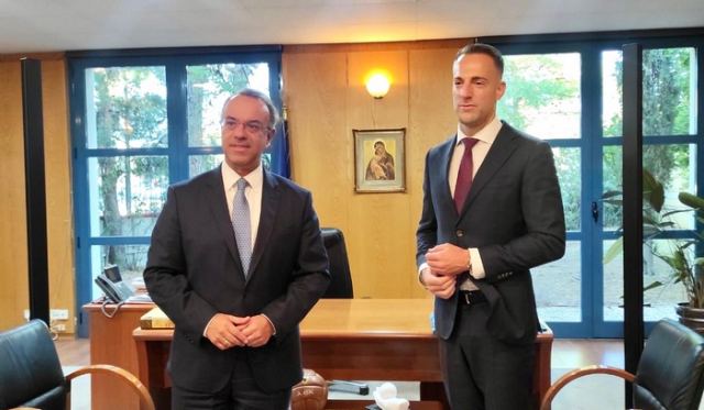 Συνάντηση Χρήστου Σταϊκούρα με τον επικεφαλής της Κοινότητας Μεταφορών Δυτικών Βαλκανίων