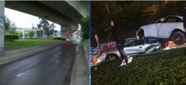 Λεωφόρος Θηβών: Αυτοκίνητο έφυγε από αερογέφυρα και έπεσε πάνω σε άλλο – Ένας νεκρός