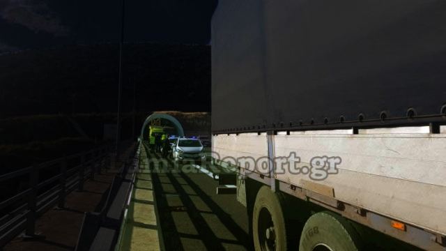 Φθιώτιδα: Εκτροπή στη σήραγγα της Στυλίδας έκλεισε η εθνική οδός