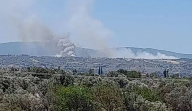 Μεγάλη φωτιά στο Σχηματάρι - Εκκενώνεται προληπτικά το Δήλεσι