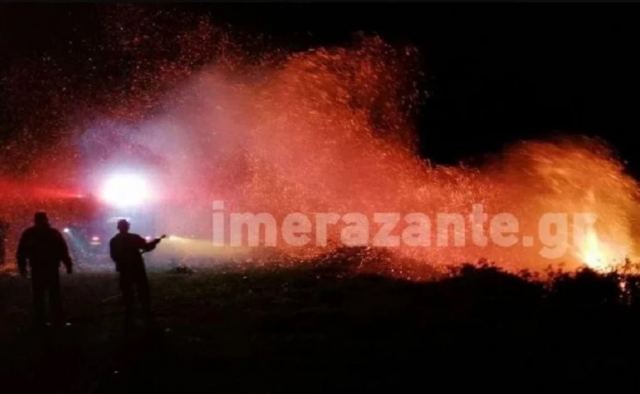 Φωτιά τώρα στη Ζάκυνθο – Έντονη ανησυχία για τους ισχυρούς ανέμους που πνέουν