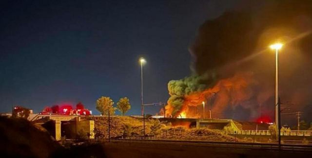 Ισθμός: Σε σκασμένο λάστιχο απέδωσε ο οδηγός του βυτιοφόρου το ατύχημα