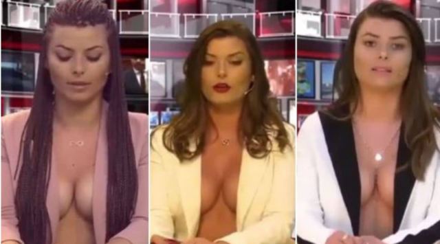 Αλβανικό κανάλι έβαζε τις παρουσιάστριες να λένε δελτίο ειδήσεων τόπλες!