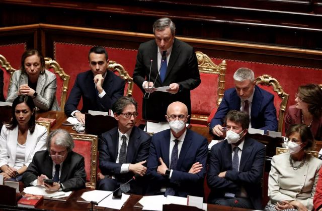 Ιταλία: Ο Μάριο Ντράγκι εξασφάλισε ψήφο εμπιστοσύνης αλλά οι πρόωρες εκλογές είναι κοντά