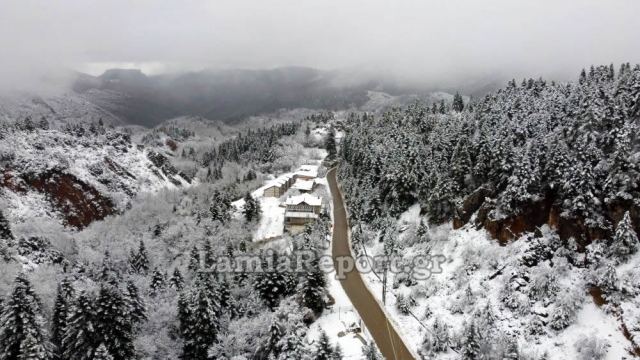 Χωρίς προβλήματα στη Φθιώτιδα από την επέλαση του χιονιά