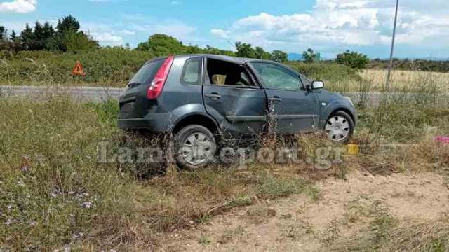 Λαμία: Αυτοκίνητο έφερε τούμπες στο ύψος των «Πελαργών»