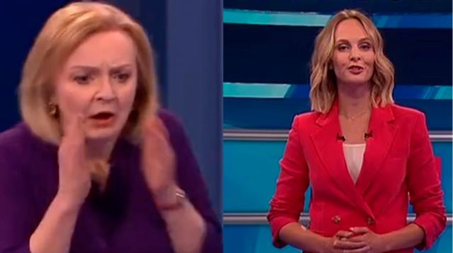 «Oh my God!» - Διακόπηκε το ντιμπέιτ Σουνάκ-Τρας, κατέρρευσε η δημοσιογράφος