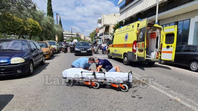 Λαμία: Τραυματισμός ντελιβερά σε τροχαίο - ΦΩΤΟ