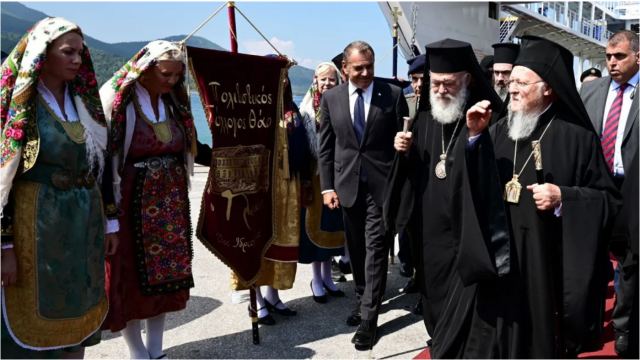 Παναγιωτόπουλος: Τον Οικουμενικό Πατριάρχη Βαρθολομαίο υποδέχθηκε στην Καβάλα